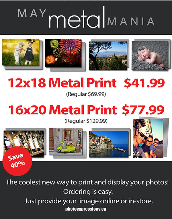 metal prints 40% off