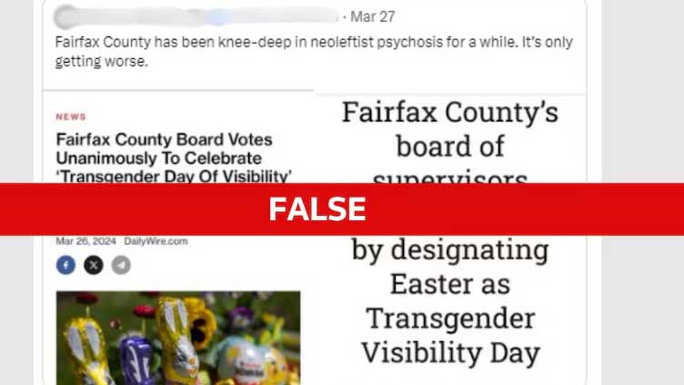 Transgender Day of Visibility falls annually on March 31, not always at Easter