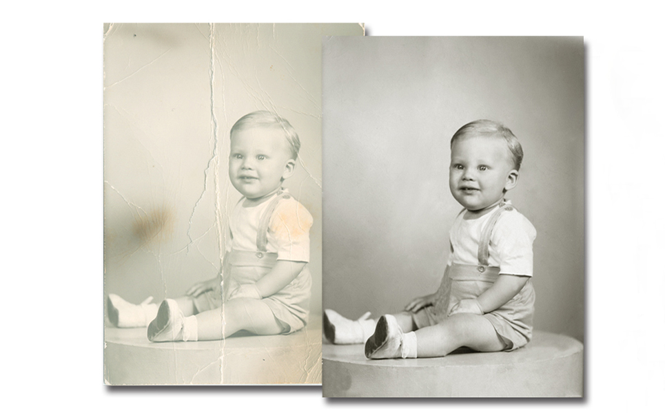 faded photo restoration