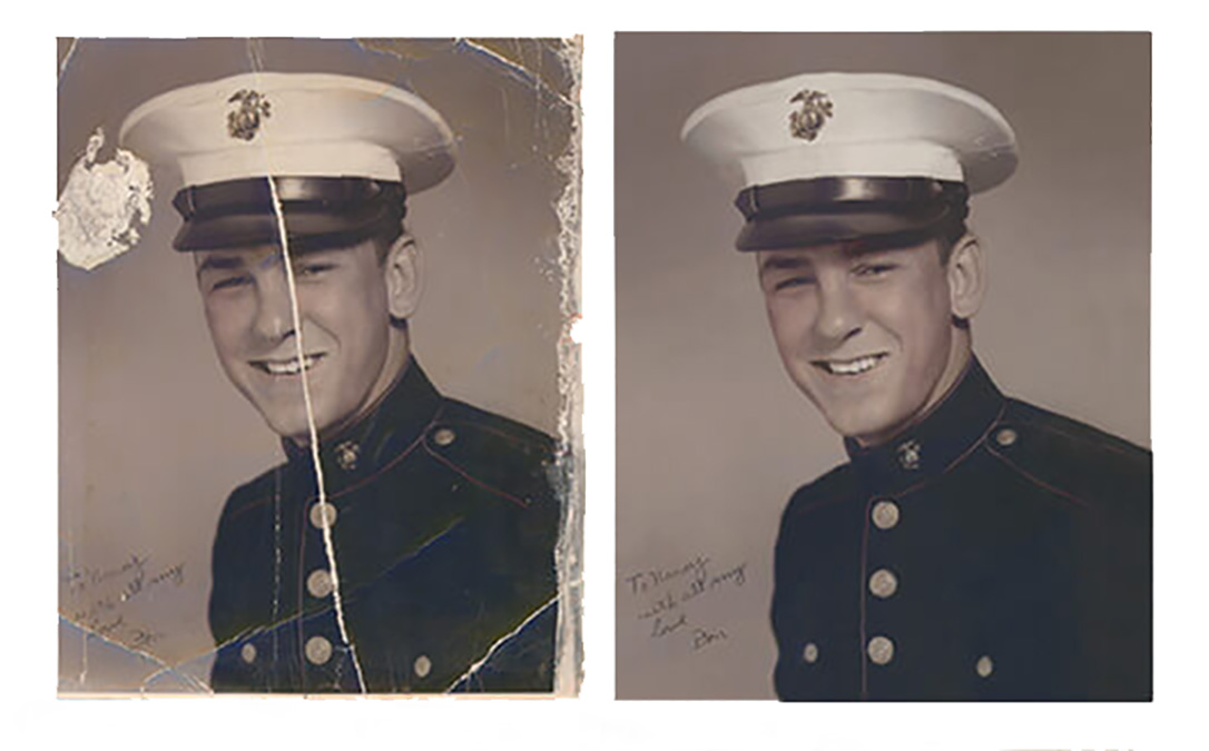 restoring ripped photos